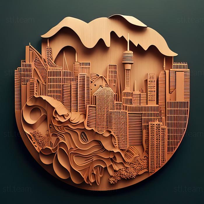 3D model Hong Kong Hong Kong (STL)